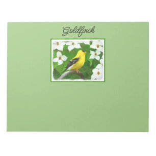 Bloco De Notas Pintura Goldfinch - Arte Cachorra Original