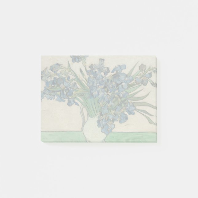 Bloco De Notas Pintura Impressionista Vaso de Íris de Van Gogh (Frente)
