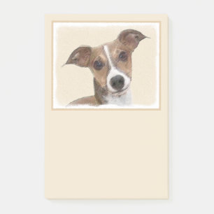 Bloco De Notas Pintura italiana em greyhound - Arte canina origin