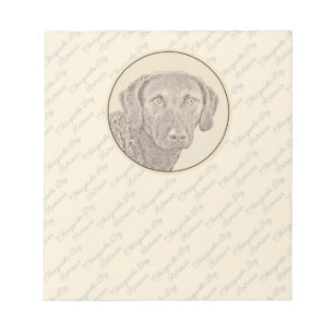 Bloco De Notas Pintura Original para Cão na Baía de Chesapeake Re