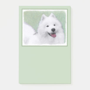 Bloco De Notas Pintura Samoyed - Arte Cachorra Original