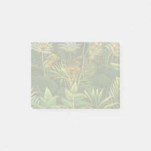 Bloco De Notas Pintura Tropical do Leão da Selva Rousseau