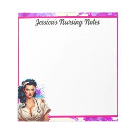 Bloco De Notas Pinup_ Nurse Badass