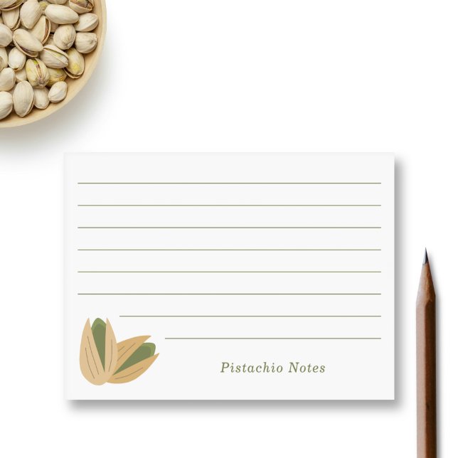 Bloco De Notas Pistachio (Pistachio Post-it Notes)
