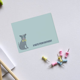 Bloco De Notas Pit Bull Cachorro Cachorro Vestindo Óculos Persona