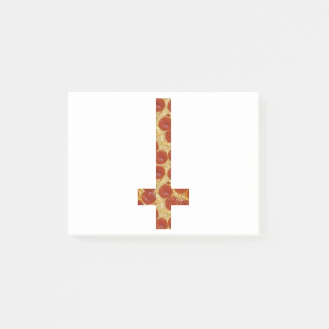 Bloco De Notas pizza cruz invertida (Frente)