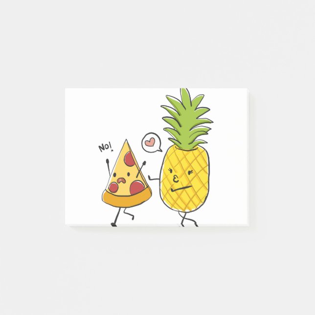 Bloco De Notas pizza de abacaxi (Frente)
