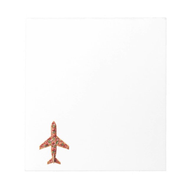 BLOCO DE NOTAS PIZZA NUM AVIÃO (Frente)