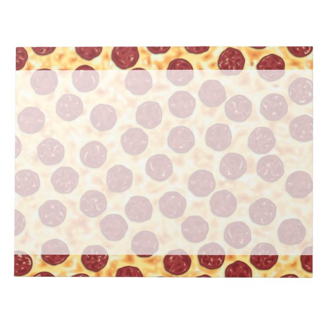 Bloco De Notas Pizza Pepperoni (Frente)