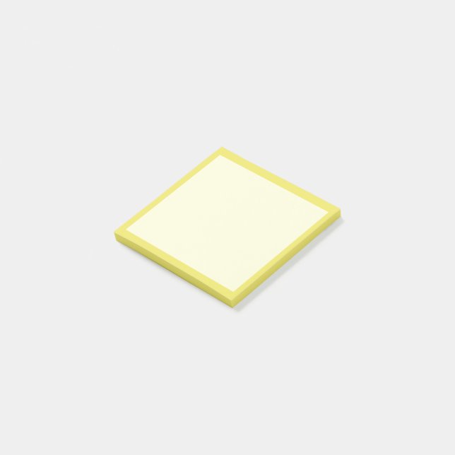 Bloco De Notas Placa amarela clara (Inclinado)