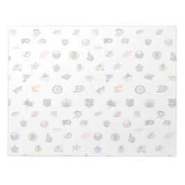 Bloco De Notas Placa de Logotipo das Equipes de Hóquei Fanacional