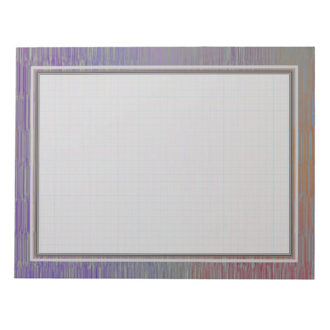 Bloco De Notas Placa de Nota com Lined de Grade 8,5x11 (Frente)
