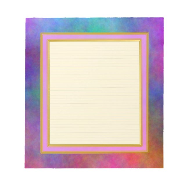 Bloco De Notas Placa de Pequenas Anotações do Jardim Luminoso (Frente)