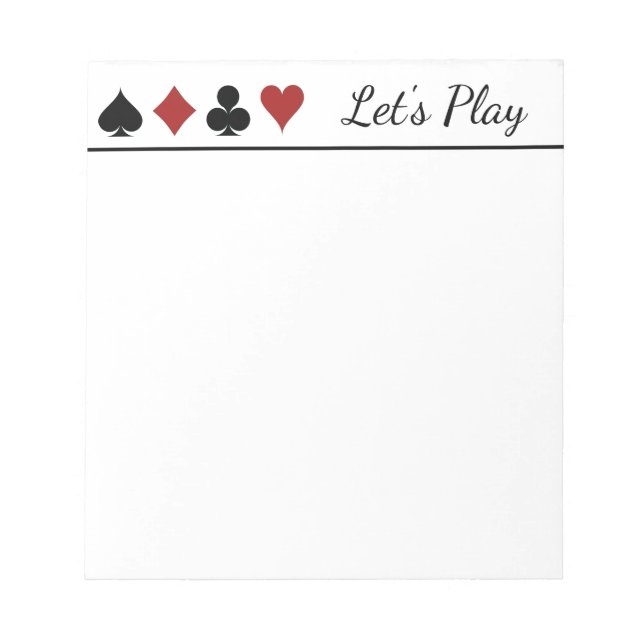 Bloco De Notas Placa de Pontuação (Frente)