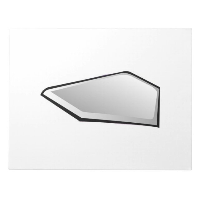 Bloco De Notas Placa do Home do Basebol (Frente)