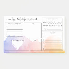 Bloco De Notas Planeador de Autoatendimento Diário de Wash de Aqu