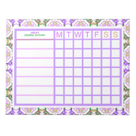 Bloco De Notas Planeador de Meninas ADHD de Natal Personalizado