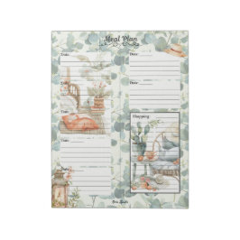 Bloco De Notas Planeador de Refeições da Ivy League 7 Dias