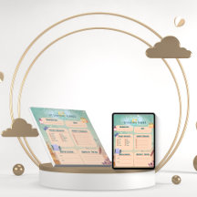 Planejador de Atividade de Ramadã Diário de Aquare