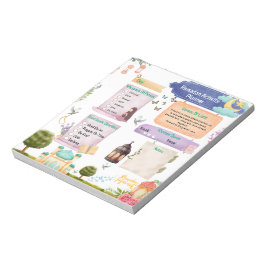 Bloco De Notas Planejador de Atividade Ramadã de Aquarela Elegant