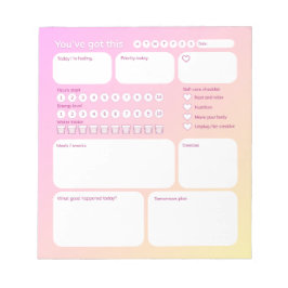 Bloco de Notas Planejador de Bem-Estar Definitivo