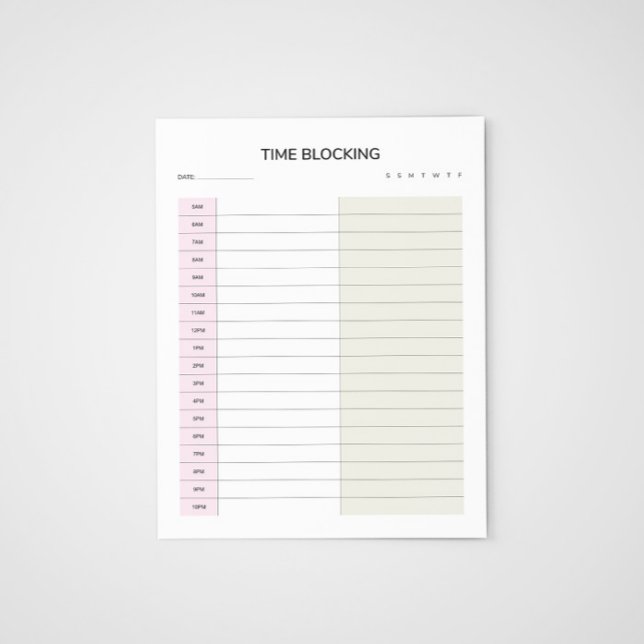 Bloco De Notas Planejador de Bloqueio de Tempo (Criador carregado)