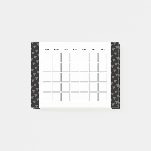 Bloco De Notas planejador de calender mensal pequeno (Frente)