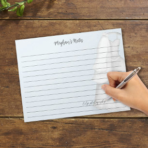 Bloco De Notas Planejador de Noiva Moderna Vestido de Noiva Vinta