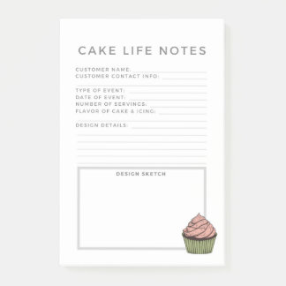 Bloco De Notas Planejador de Nota do Bake Life Sticky