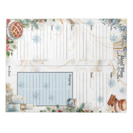 Bloco De Notas Planejador de Refeições de 7 Dias Açucarado