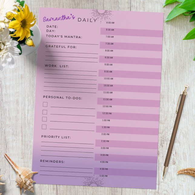 Bloco De Notas Planejador de Trabalho Pessoal, Fazer, Lembrar, Ma (Criador carregado)