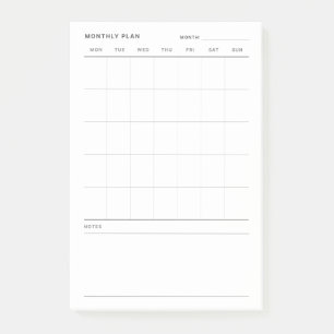 Bloco De Notas Planejador de Vida Mensal