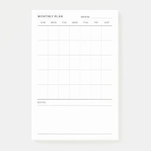 Bloco De Notas Planejador de Vida Mensal