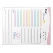 Planejador Diário Pastel - lista de tarefas, lembr
