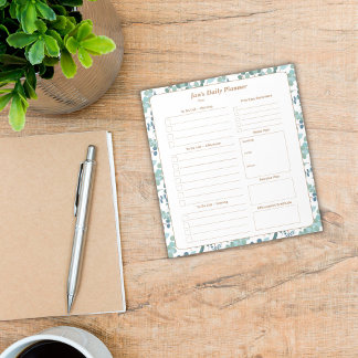 Bloco De Notas Planejador Diário Personalizado