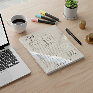 Bloco De Notas Planejador diário personalizado Footprints 