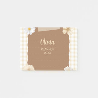 Bloco De Notas Planejador Elegante com Ênfase Suave e Acentos de