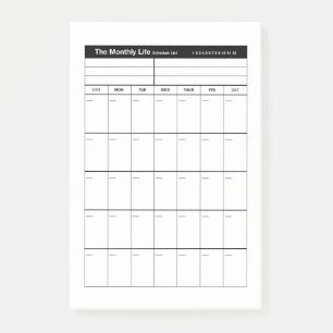 Bloco De Notas Planejador mensal da vida