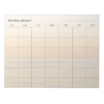 Planejador mensal minimalista (pastel), título per
