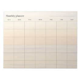 Bloco De Notas Planejador mensal minimalista (pastel), título per