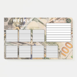 BLOCO DE NOTAS PLANEJADOR SEMANAL