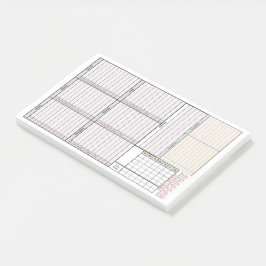 Bloco De Notas Planejador semanal com Mini-Mês, sono &