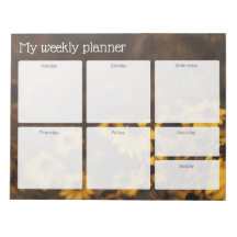 Planejador Semanal de prado vintage