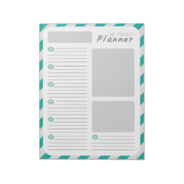 Bloco De Notas Planejador semanal de projetos - Verde