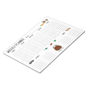 Bloco De Notas Planejador (semanal) de Wheekly da cobaia para