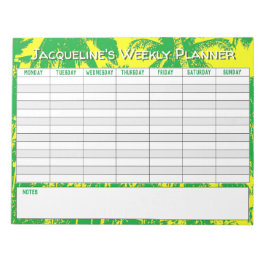 Bloco De Notas Planejador Semanal para Personalizar com a Escolha