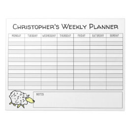 Bloco De Notas Planejador Semanal para Personalizar com a Escolha