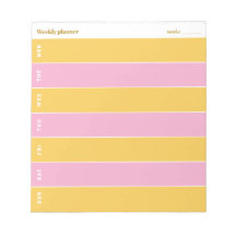 Planejador Semanal Personalizado Amarelo Sol e Ros