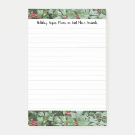 Bloco De Notas Planejos de Férias Lista de desejos Holly deixa ba