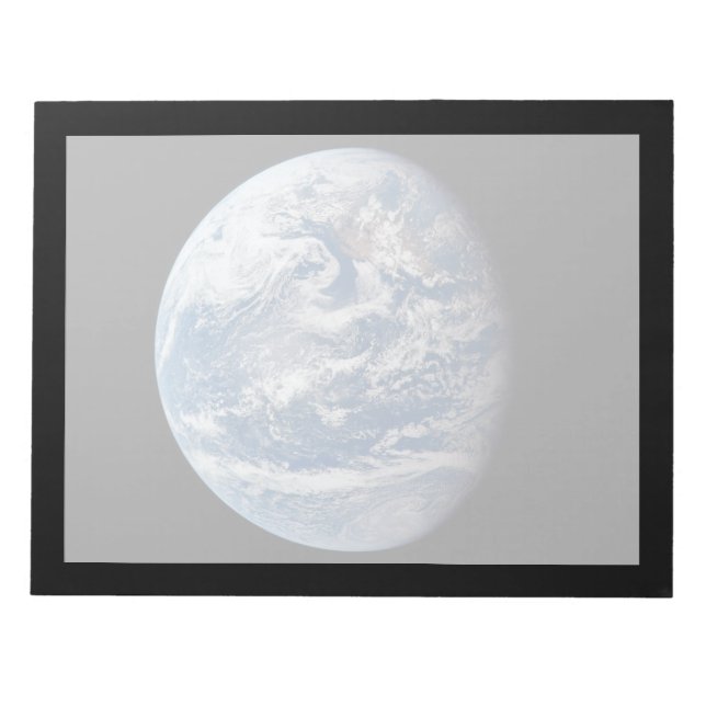 Bloco De Notas Planeta Terra Tirada Pela Tripulação Apollo 11. (Frente)